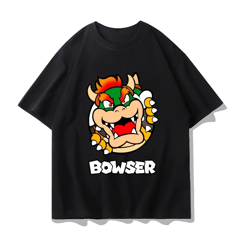 Japan Summer Clothing Women - Super Mario Bowser T-shirt Men and