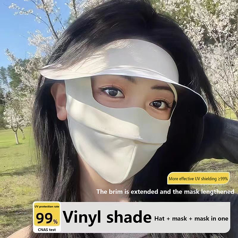 Summer Clothing Capsule - Polyester Ice Silk Mask Portable Sunshade