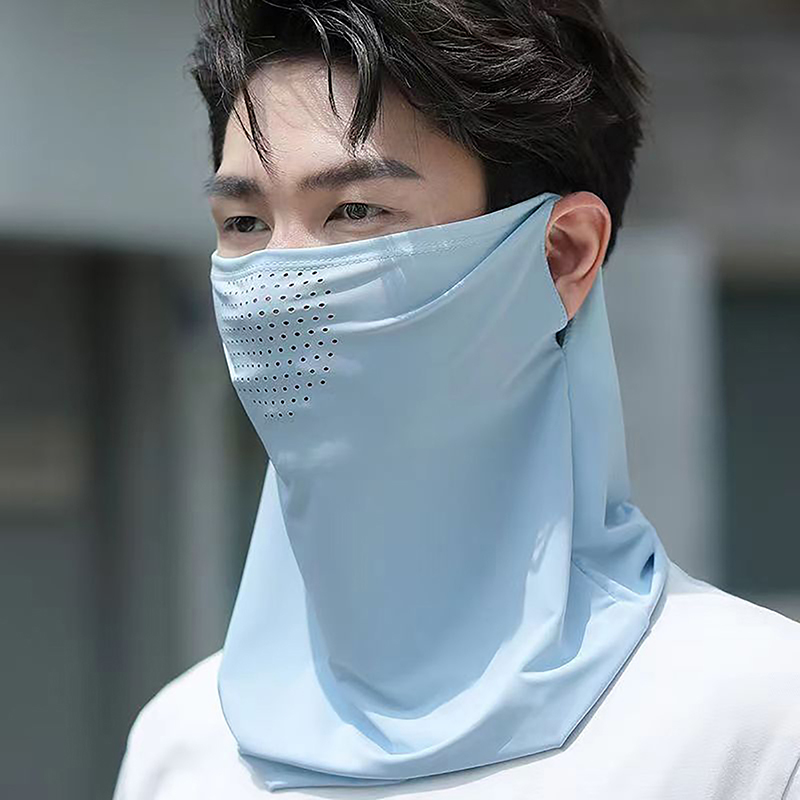 Summer Clothing Capsule - Ice Silk Sunscreen Mask With Brim
