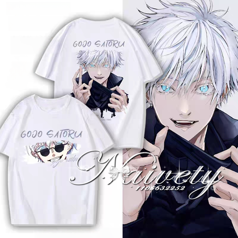 Japan Summer Clothing Women - Jujutsu Kaisen Satoru Gojo Print T-shirt