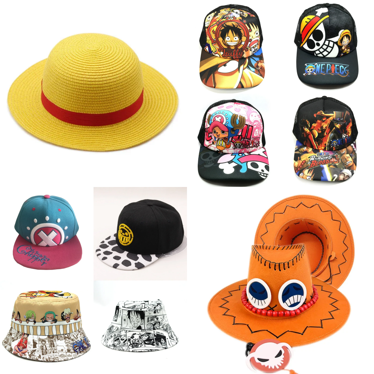 Japan Summer Clothing Women - Anime Luffy Straw Hat for Men