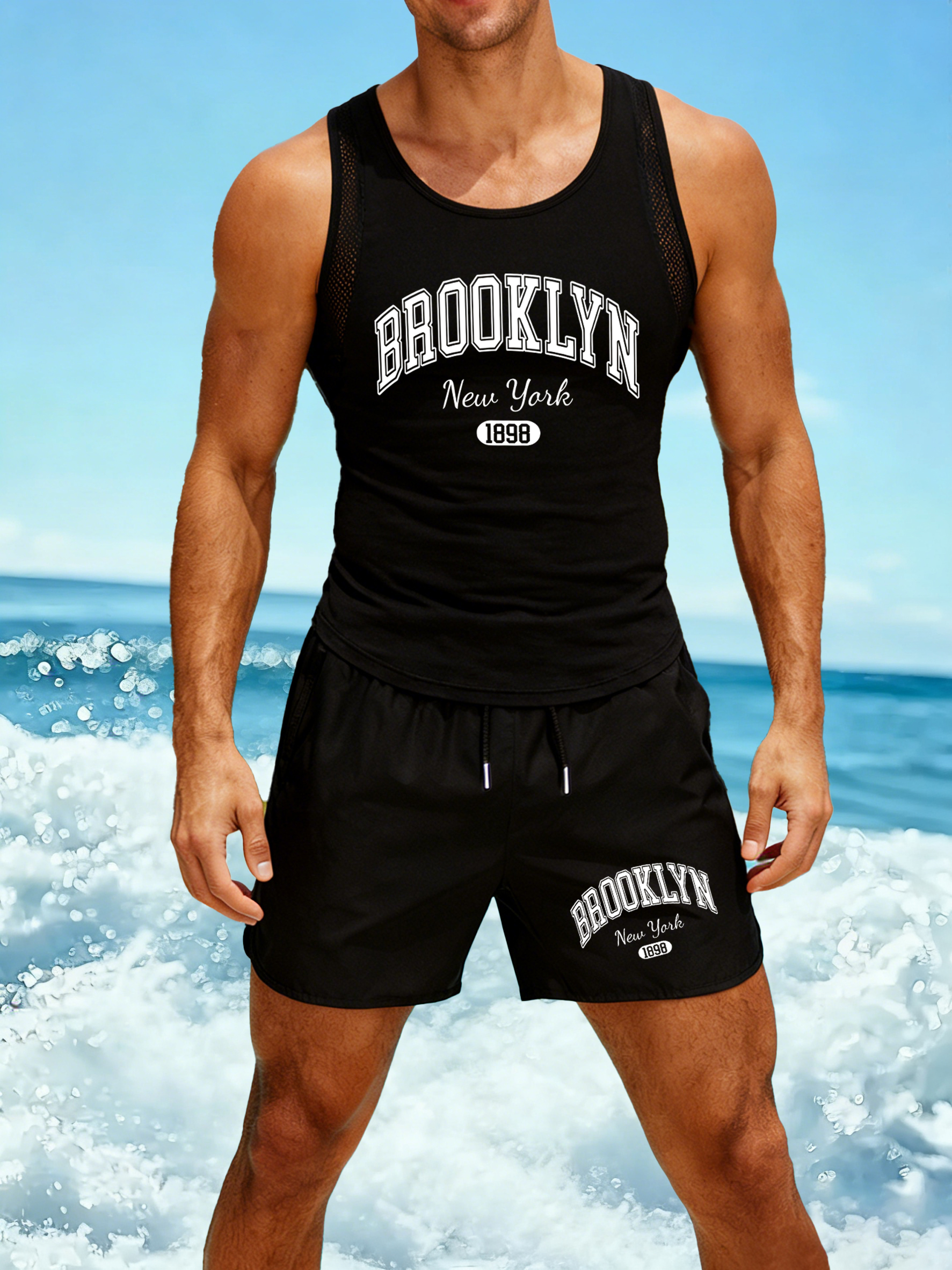Summer Clothing Us - Brooklyn New York Pattern Men Reticular