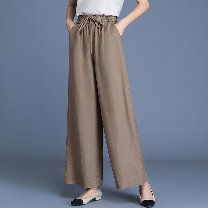 Women Black High Waist Drawstr – обзор и цена Palazzo Pant Wide