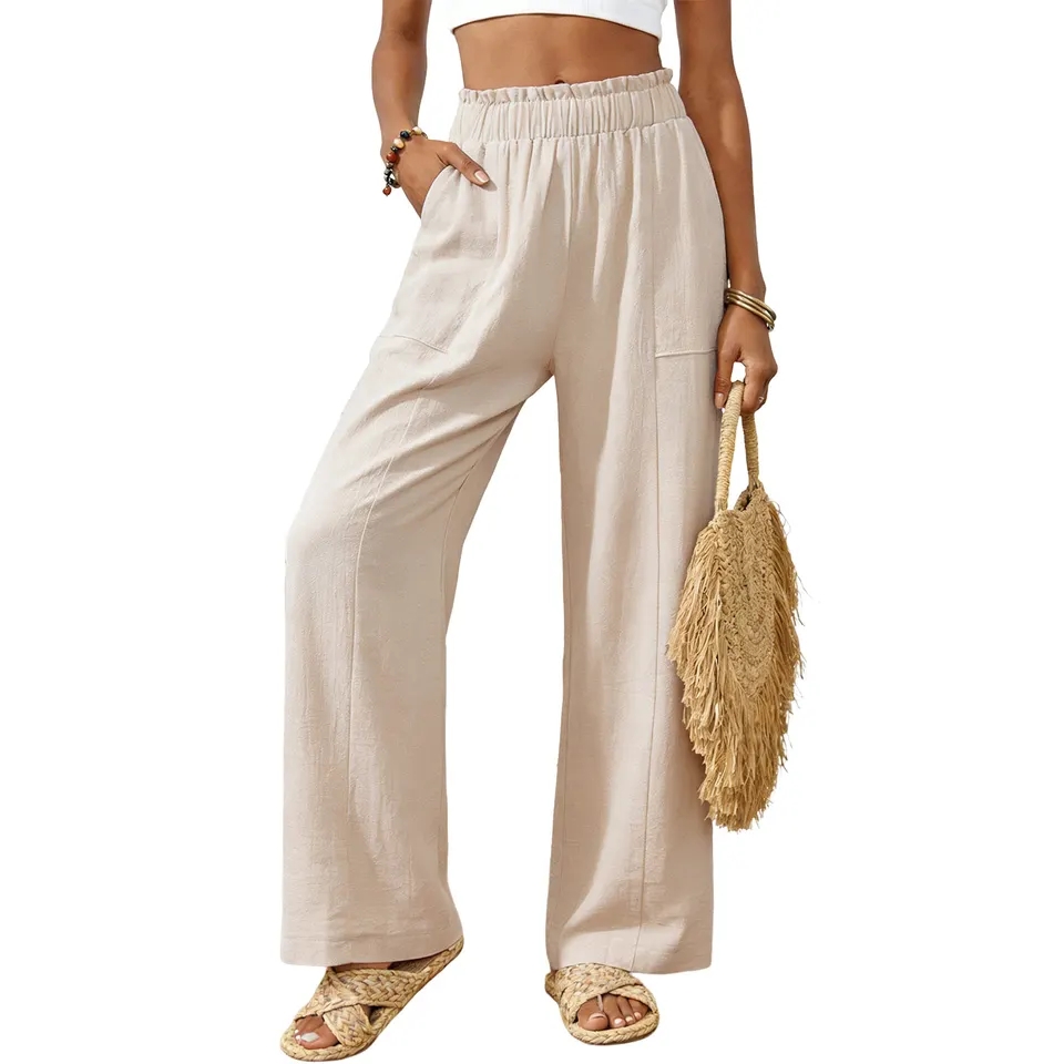 Cotton Linen Wide Leg Pants Wo – обзор и цена Palazzo Pant Wide
