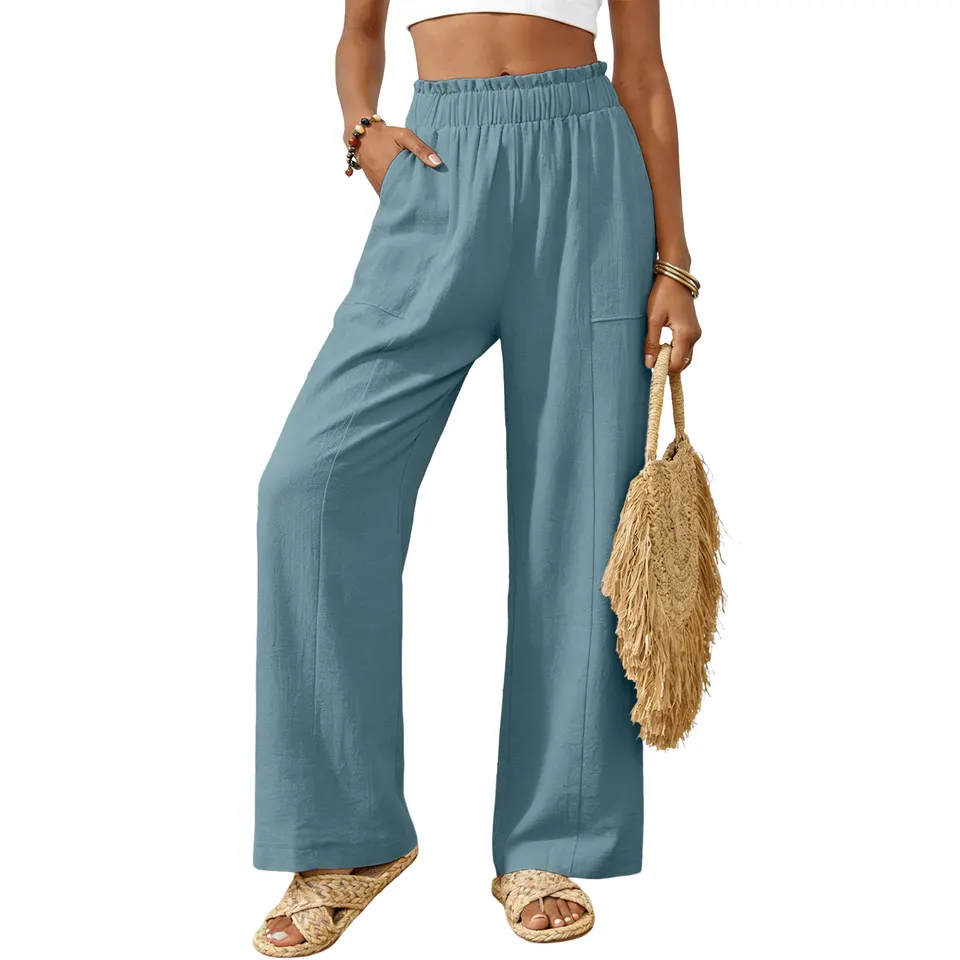 Cotton Linen Wide Leg Pants Wo – обзор и цена Palazzo Pant Wide