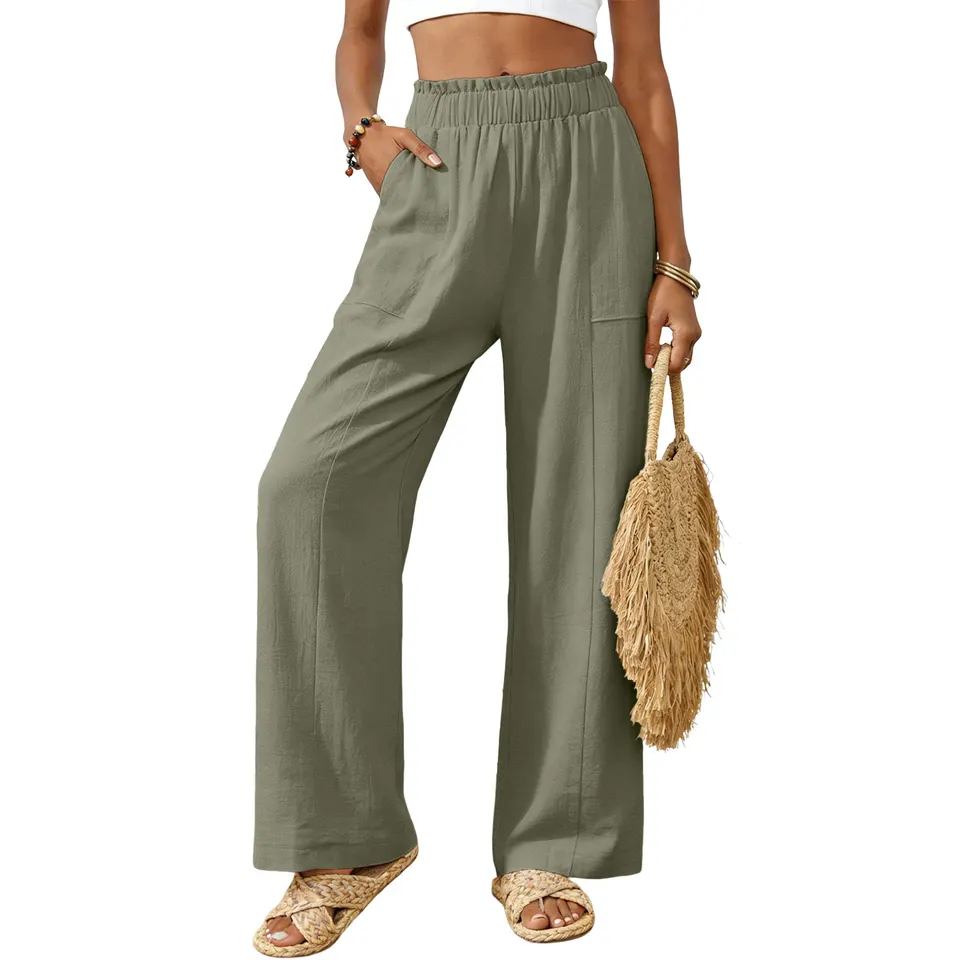 Cotton Linen Wide Leg Pants Wo – обзор и цена Palazzo Pant Wide