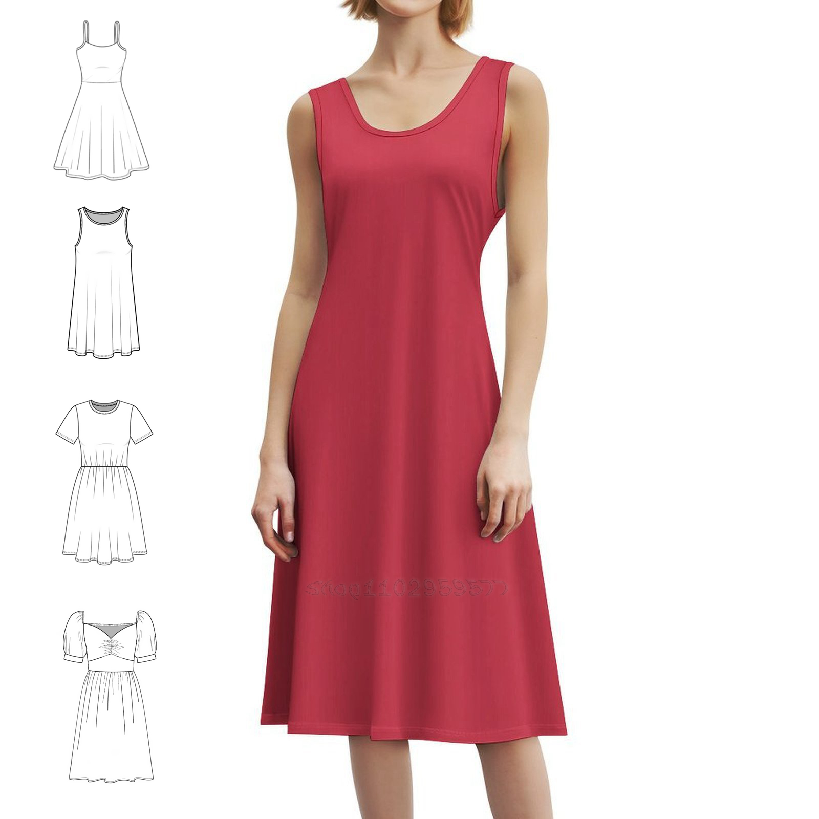 Paprika Floral Smock Dress For – обзор и цена Summer Clothing Colors