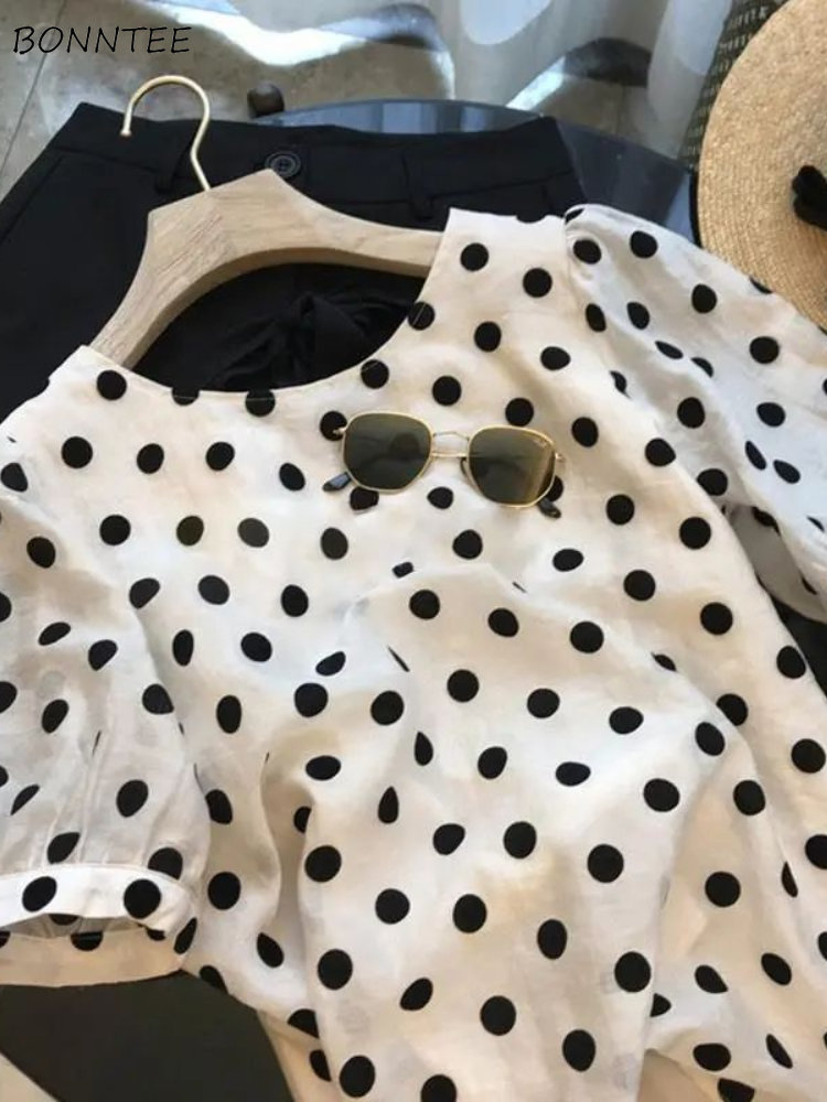 Polka Dot Blouses Women Elegan – обзор и цена Summer Holiday Clothing Women