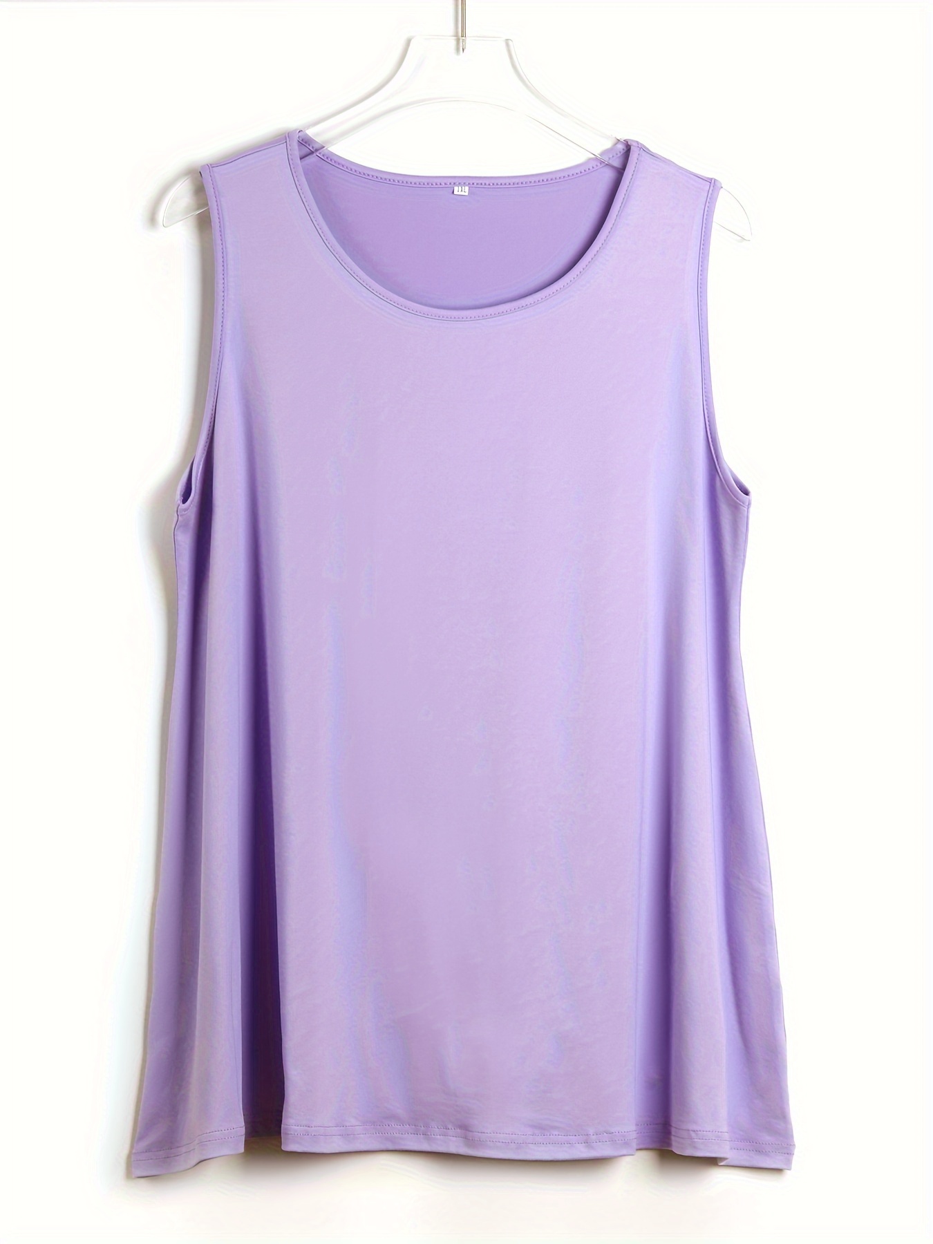 Plus Size Simple Solid Tank To – обзор и цена Summer Upf Clothing