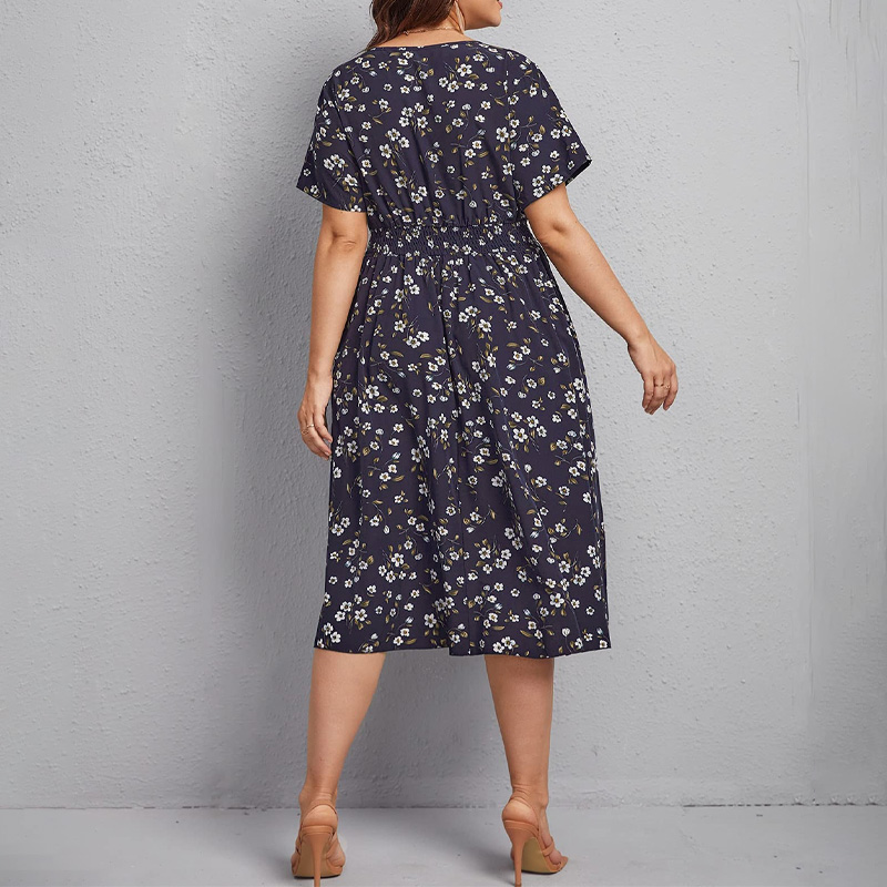 Plus Size Women's Dress, Flowe – обзор и цена Summer Upf Clothing
