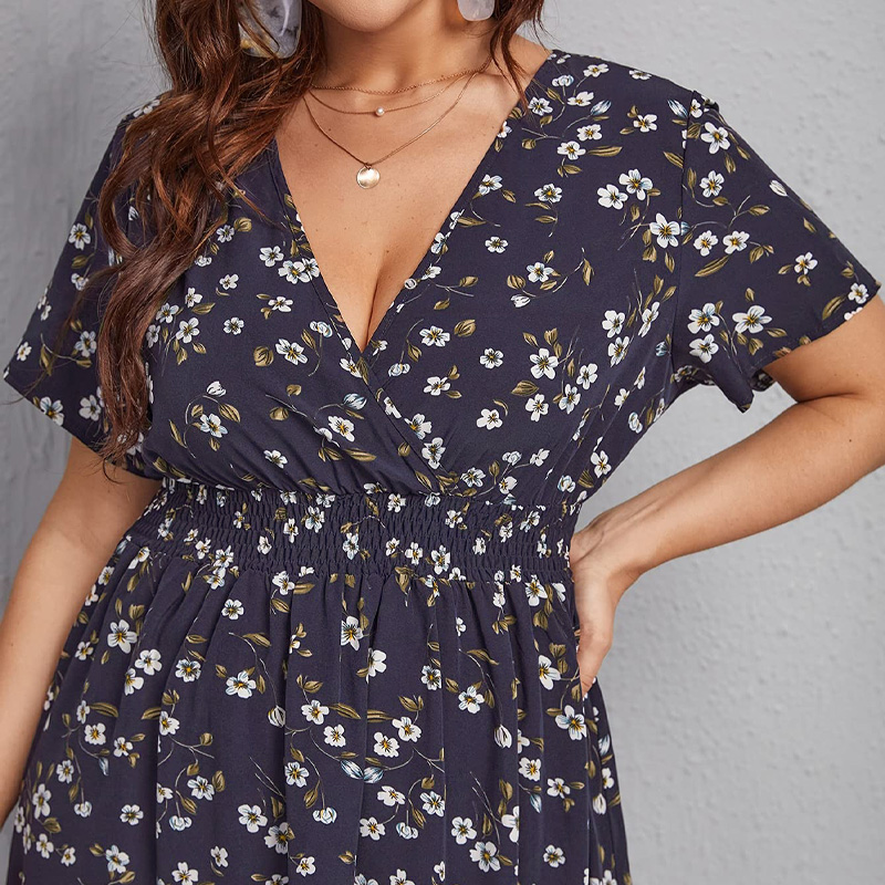 Plus Size Women's Dress, Flowe – обзор и цена Summer Upf Clothing
