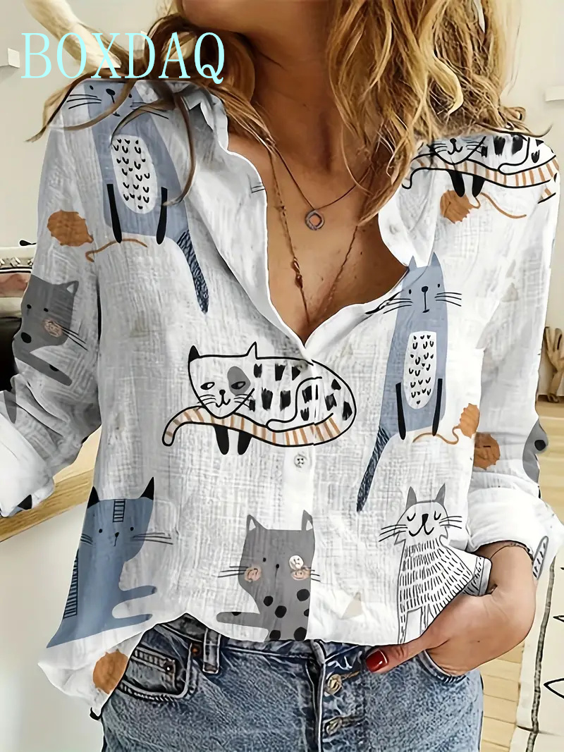 Women Fashion Print Long Sleev – обзор и цена Summer Dog Clothing