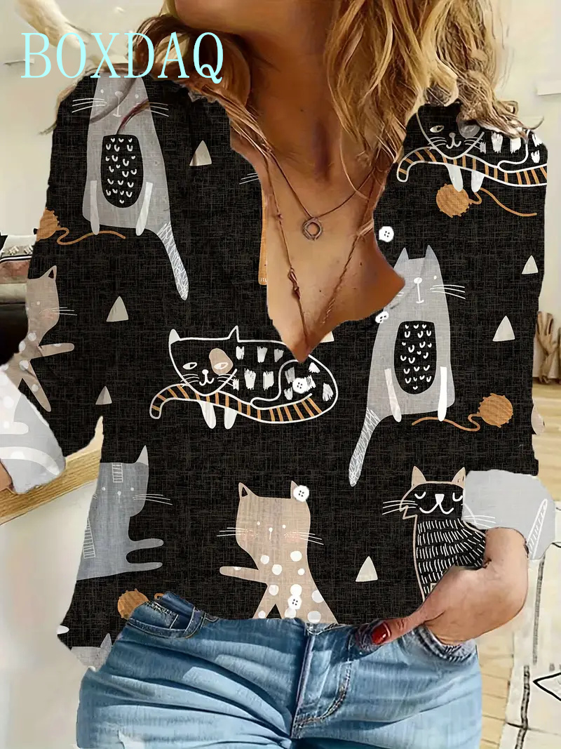 Women Fashion Print Long Sleev – обзор и цена Summer Dog Clothing