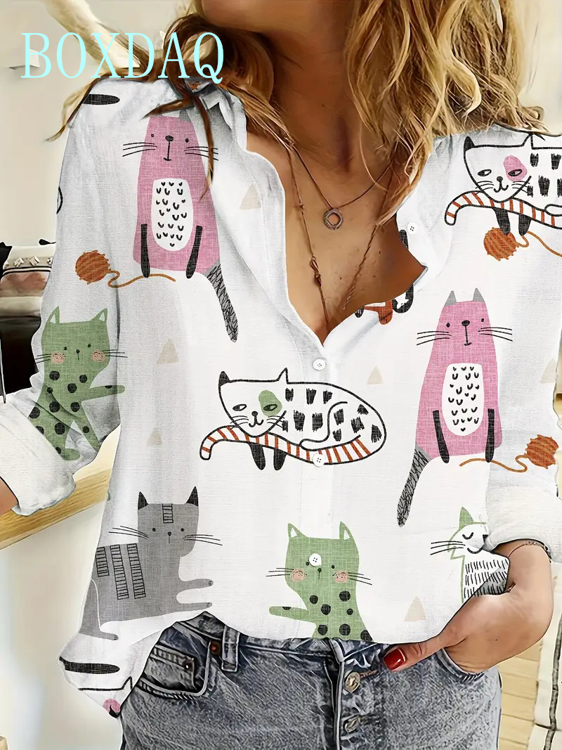 Women Fashion Print Long Sleev – обзор и цена Summer Dog Clothing