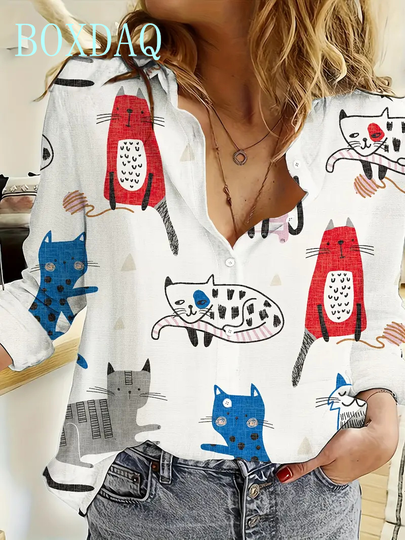 Women Fashion Print Long Sleev – обзор и цена Summer Dog Clothing