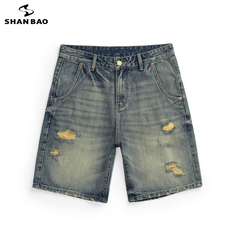 SHAN BAO trendy brand distress – обзор и цена Summer Line Clothing Brand