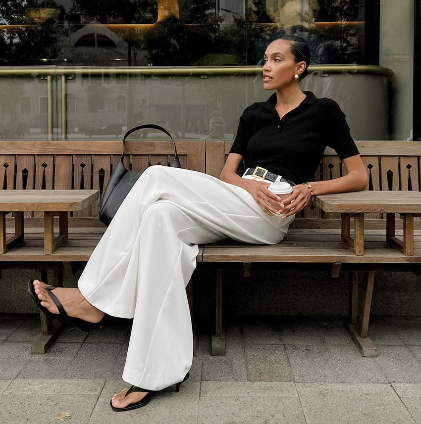Women's White Palazzo Pants, W – обзор и цена Palazzo Pant Wide