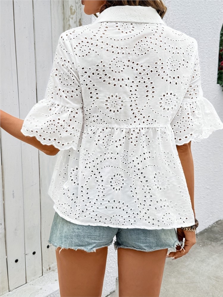 White Lace Hook Flower Hollow  – обзор и цена Summer Holiday Clothing Women