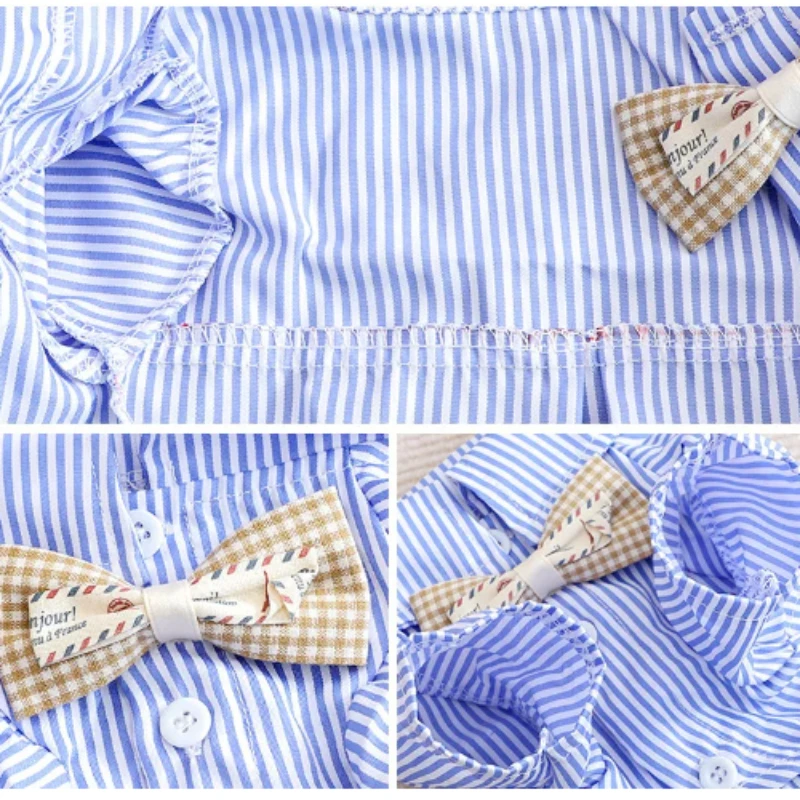 Pet Dog Clothes Bowknot Stripe – обзор и цена Summer Dog Clothing