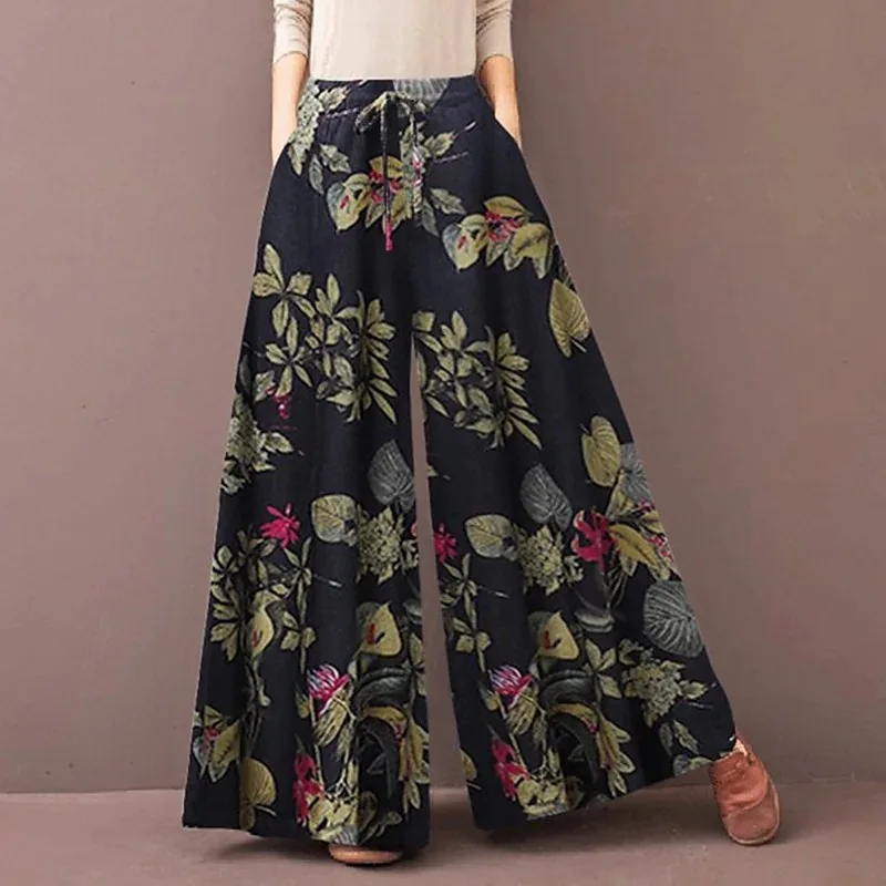 Boho Floral Wide Leg Pants Wom – обзор и цена Palazzo Pant Wide