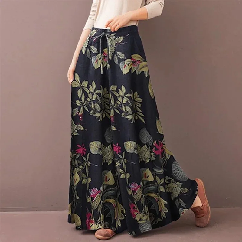 Boho Floral Wide Leg Pants Wom – обзор и цена Palazzo Pant Wide