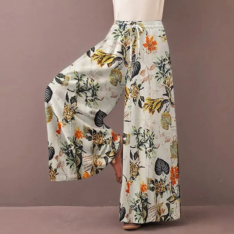 Boho Floral Wide Leg Pants Wom – обзор и цена Palazzo Pant Wide