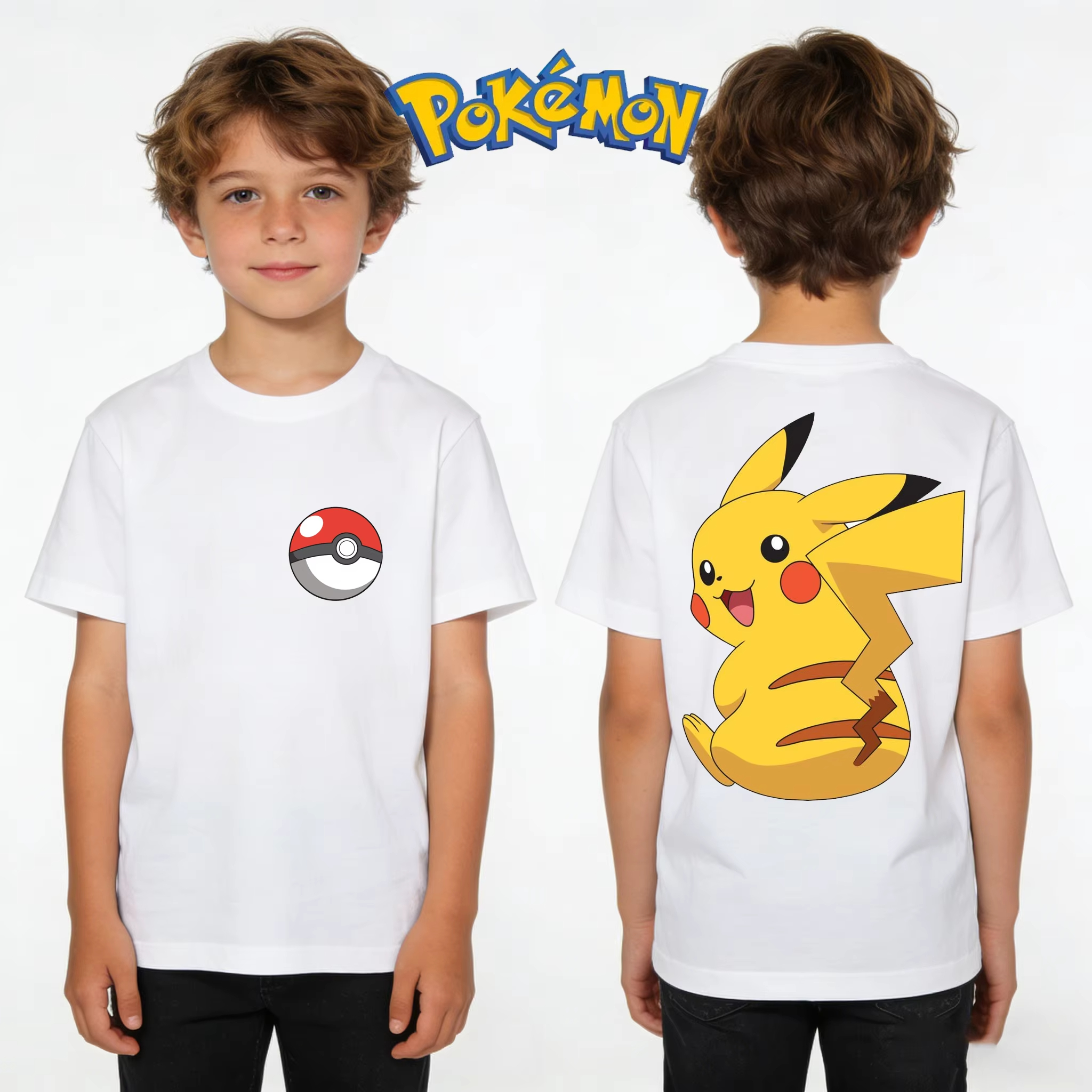 Pokémon Pikachu T-shirt Kids P – обзор и цена Summer Clothing Kids Boys