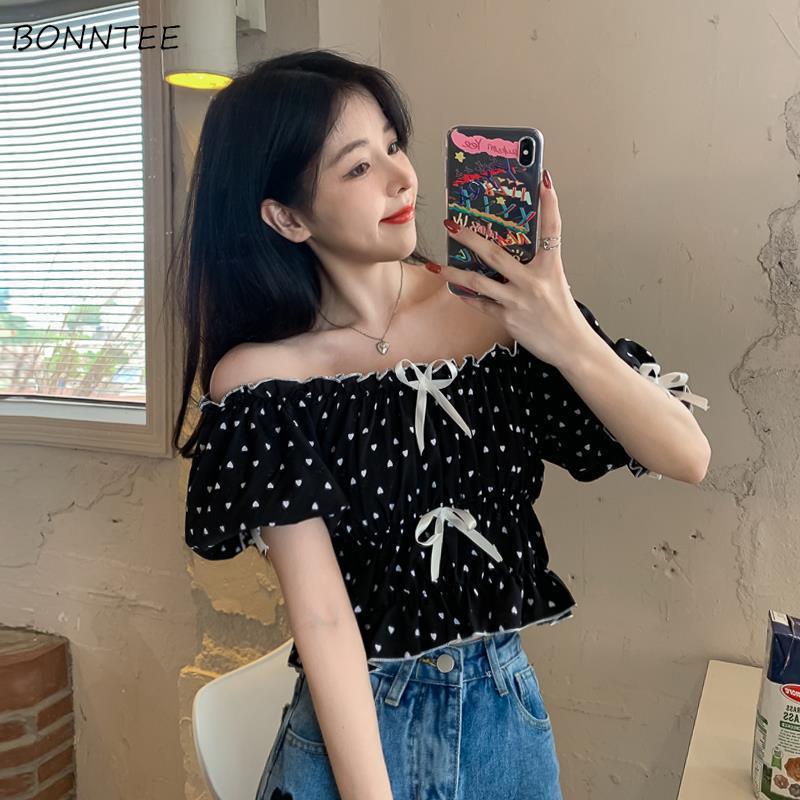 Blouses Women Summer French Pu – обзор и цена Crop Blouse Linen
