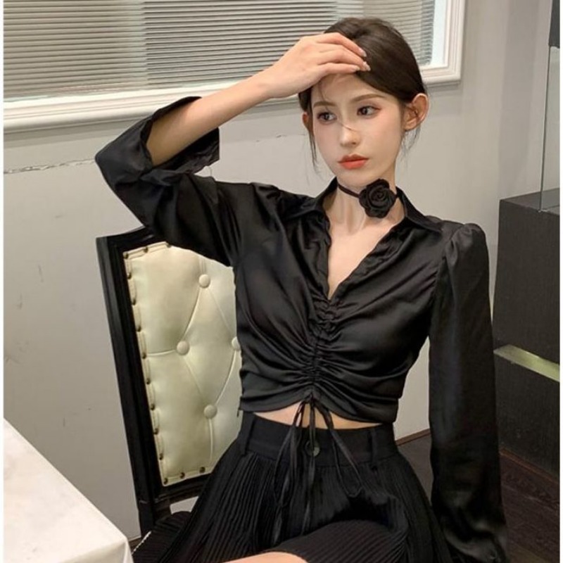 Sexy Blouses Women Pure Long S – обзор и цена Crop Blouse Linen