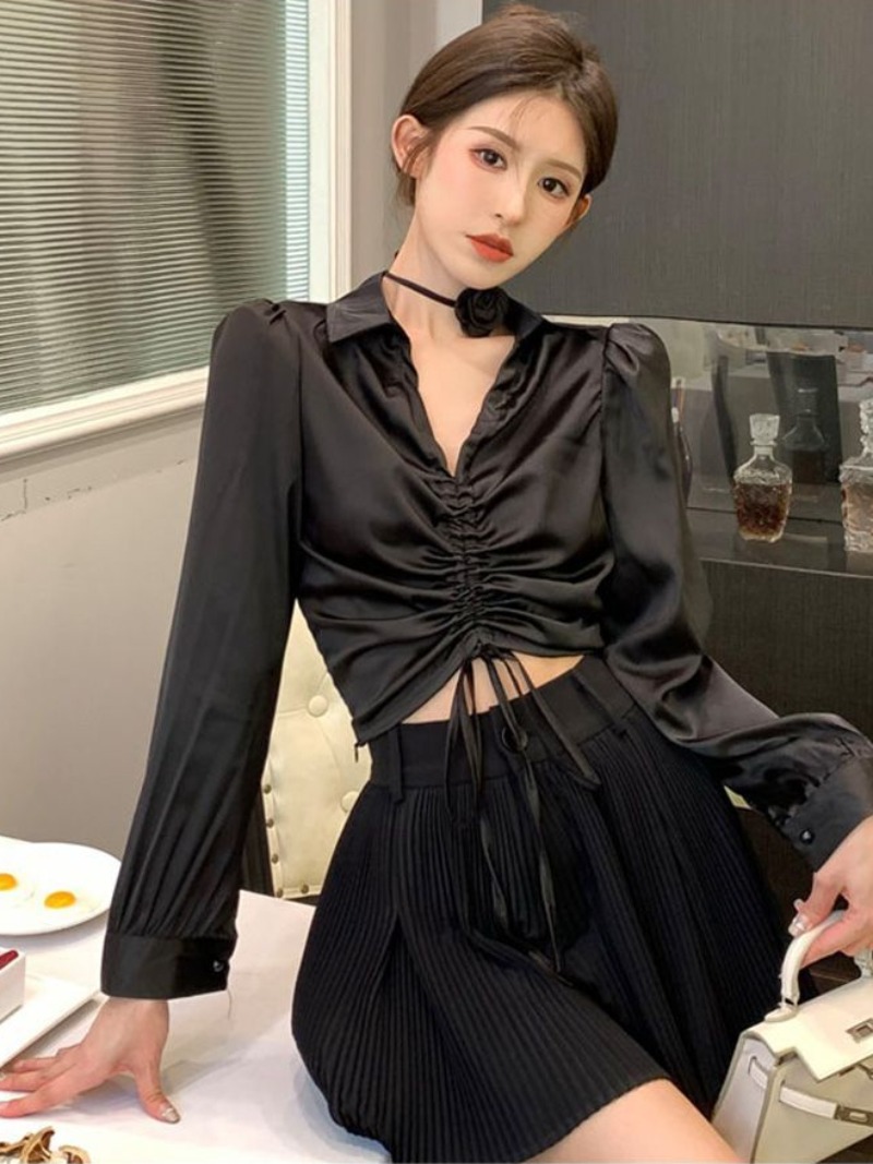 Sexy Blouses Women Pure Long S – обзор и цена Crop Blouse Linen