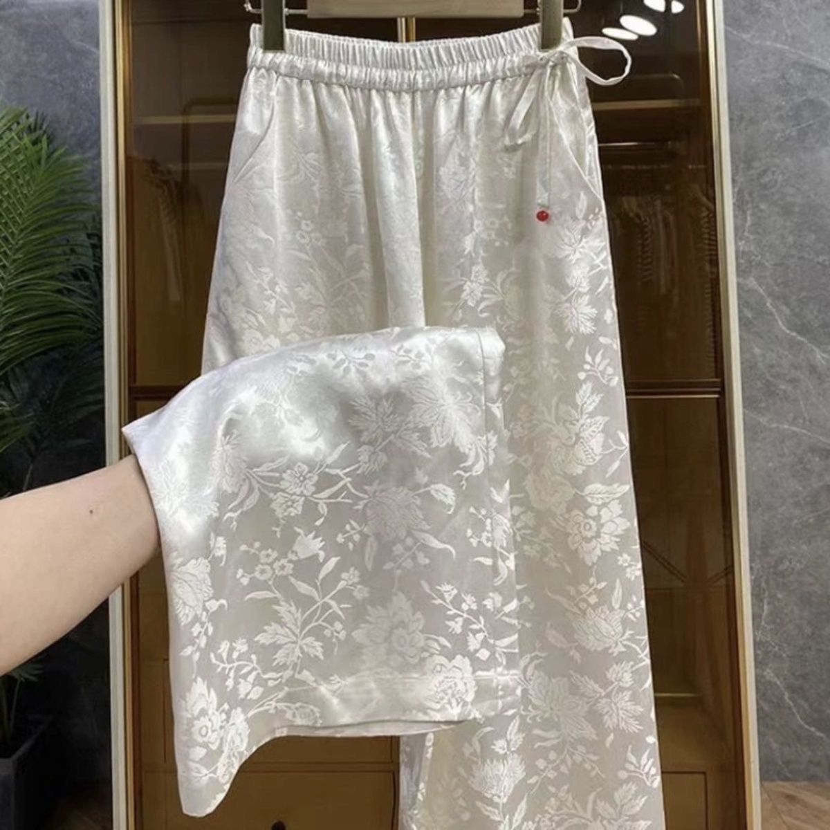 Elegant Chinese Style Jacquard – обзор и цена Palazzo Pant Wide
