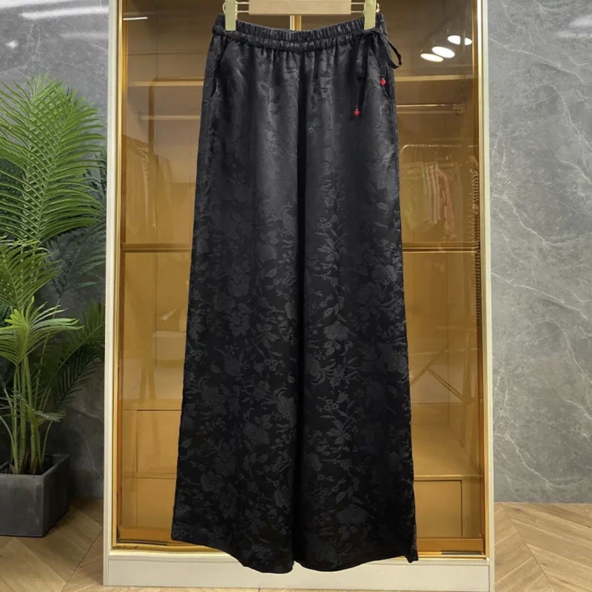 Elegant Chinese Style Jacquard – обзор и цена Palazzo Pant Wide