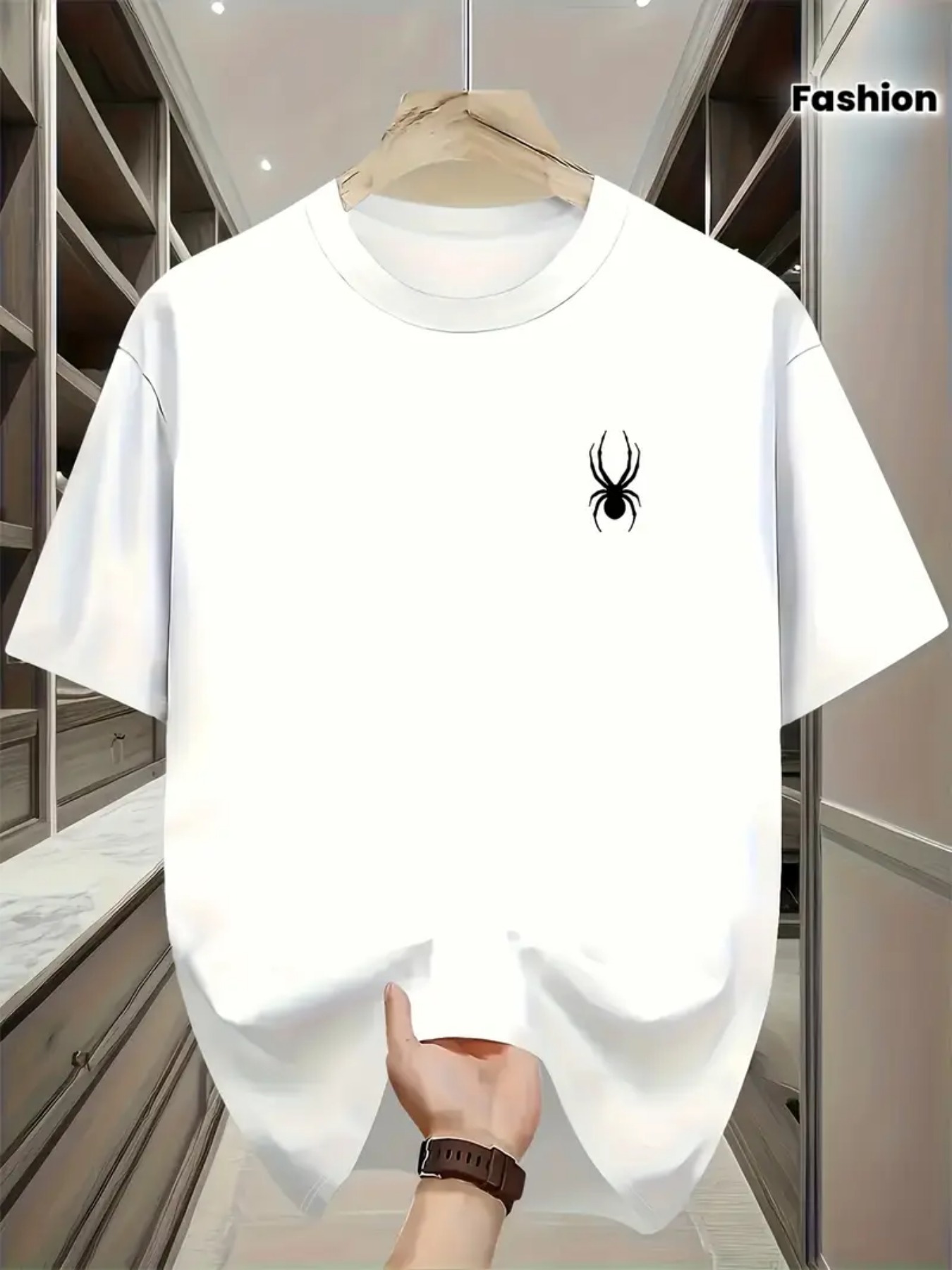 Short-sleeved T-shirt with sma – обзор и цена Summer Clothing Affordable