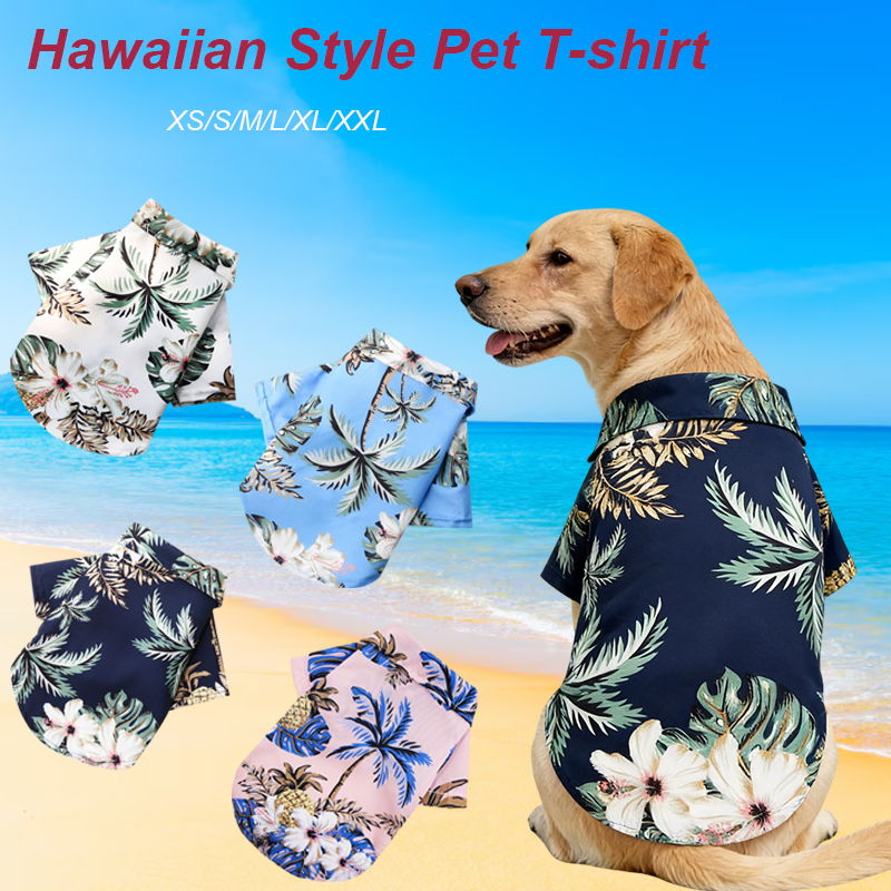 Hawaiian Style Pet Dog Clothe  – обзор и цена Summer Dog Clothing