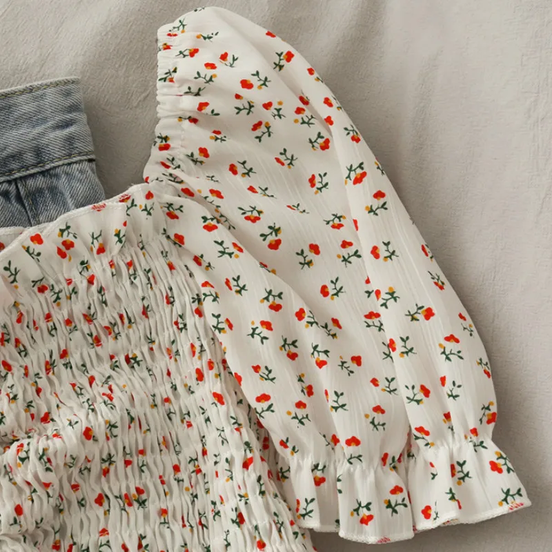 Blouses Shirts Women Floral Dr – обзор и цена Crop Blouse Linen