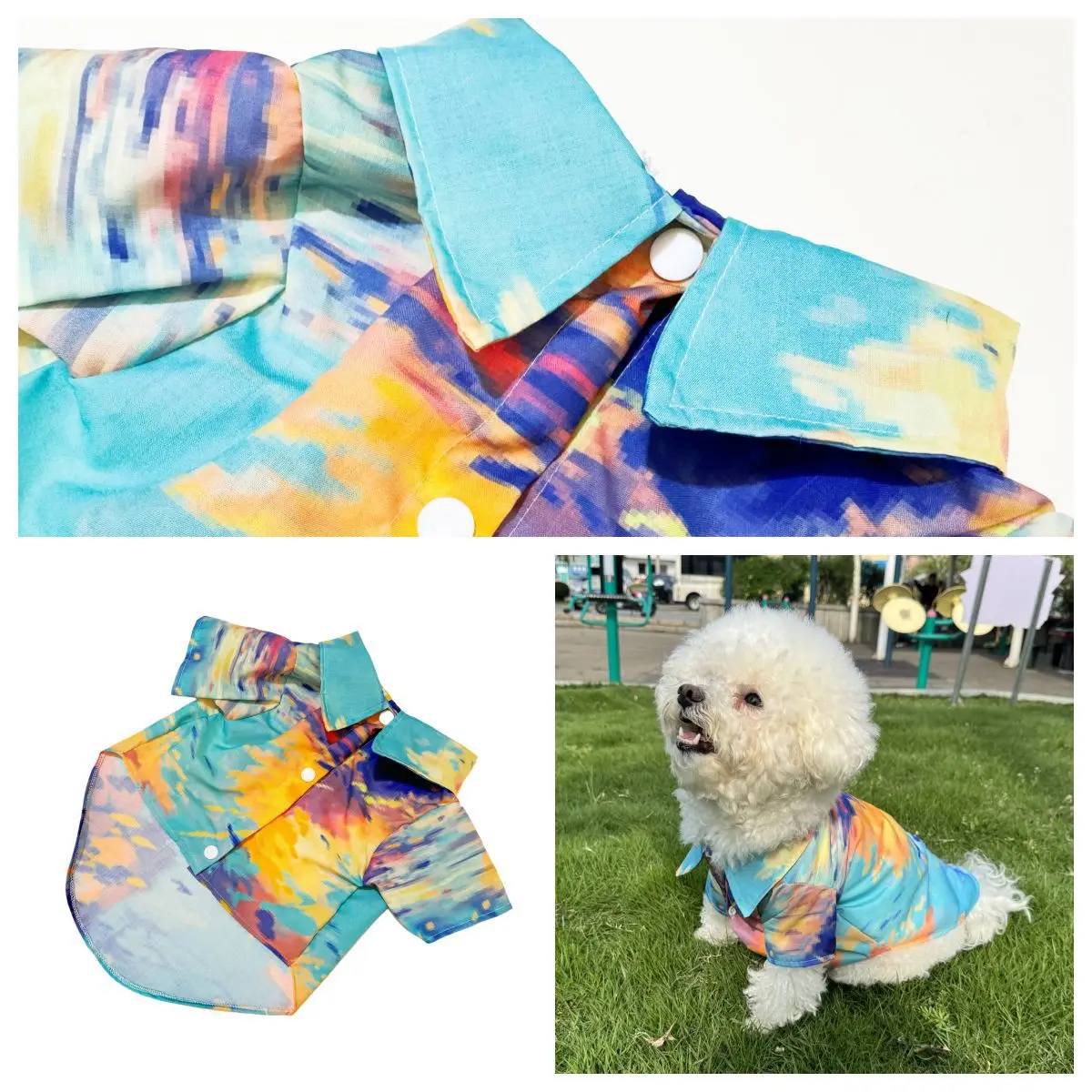 Hawaiian Shirt Pet Beach Wear  – обзор и цена Summer Dog Clothing