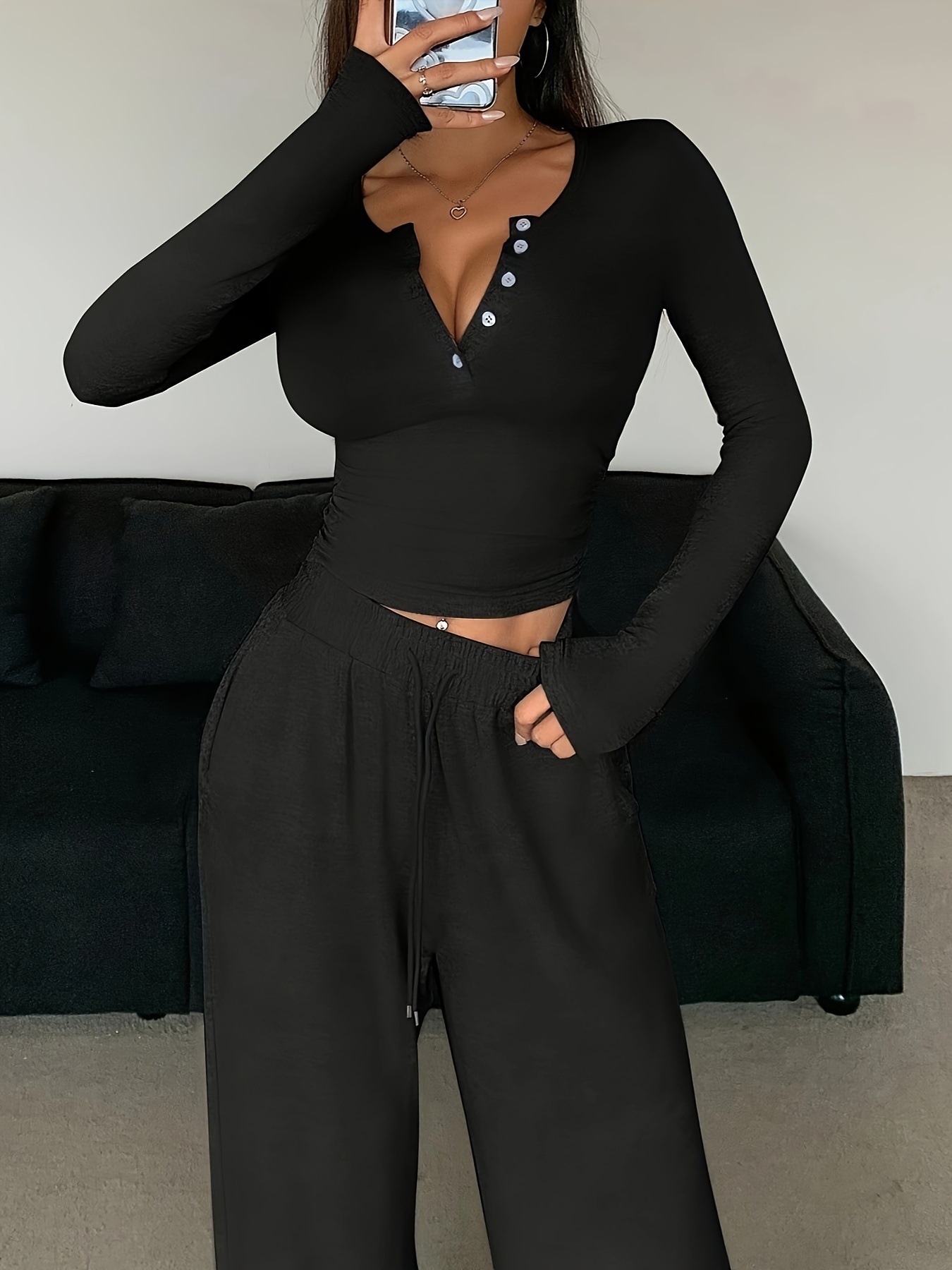 Solid Color Pant Sets Autumn W – обзор и цена Summer Clothing Bundle