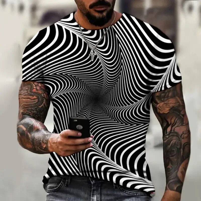 Men's 3D printed T-shirt, over – обзор и цена Summer Clothing Affordable