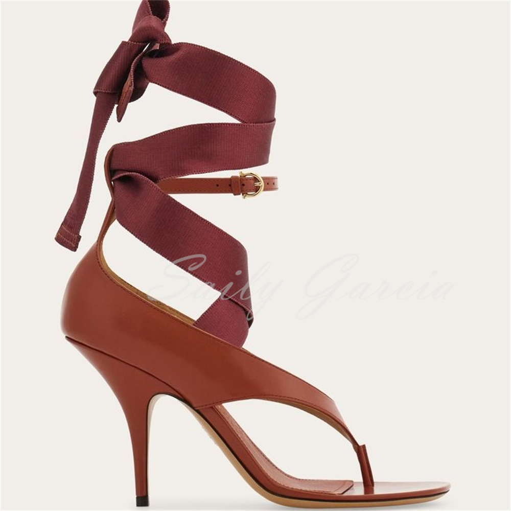 Brown Leather High Heel Flip F – обзор и цена Summer Clothing Colors