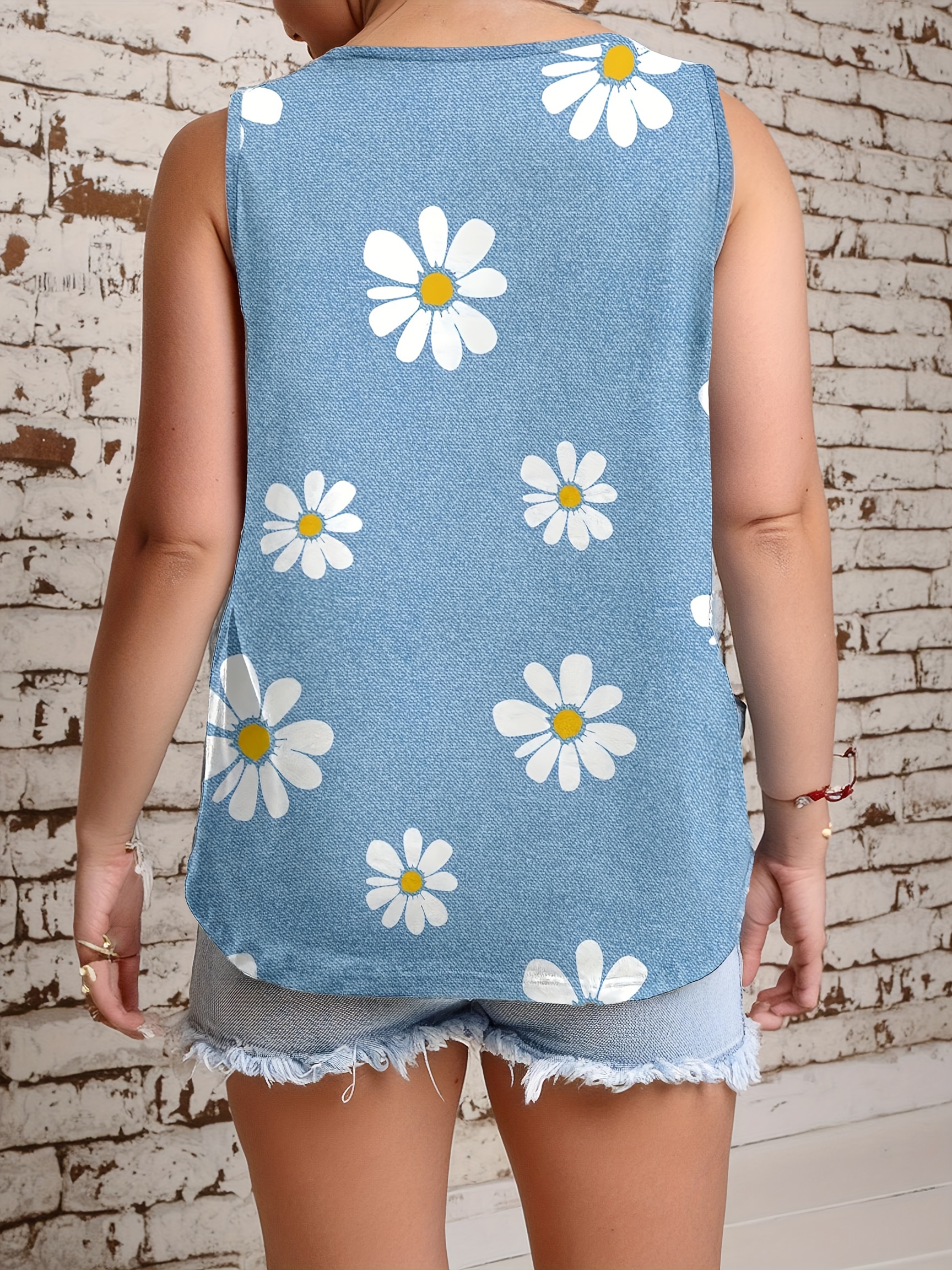 Plus Size Women's Daisy Print  – обзор и цена Summer Upf Clothing