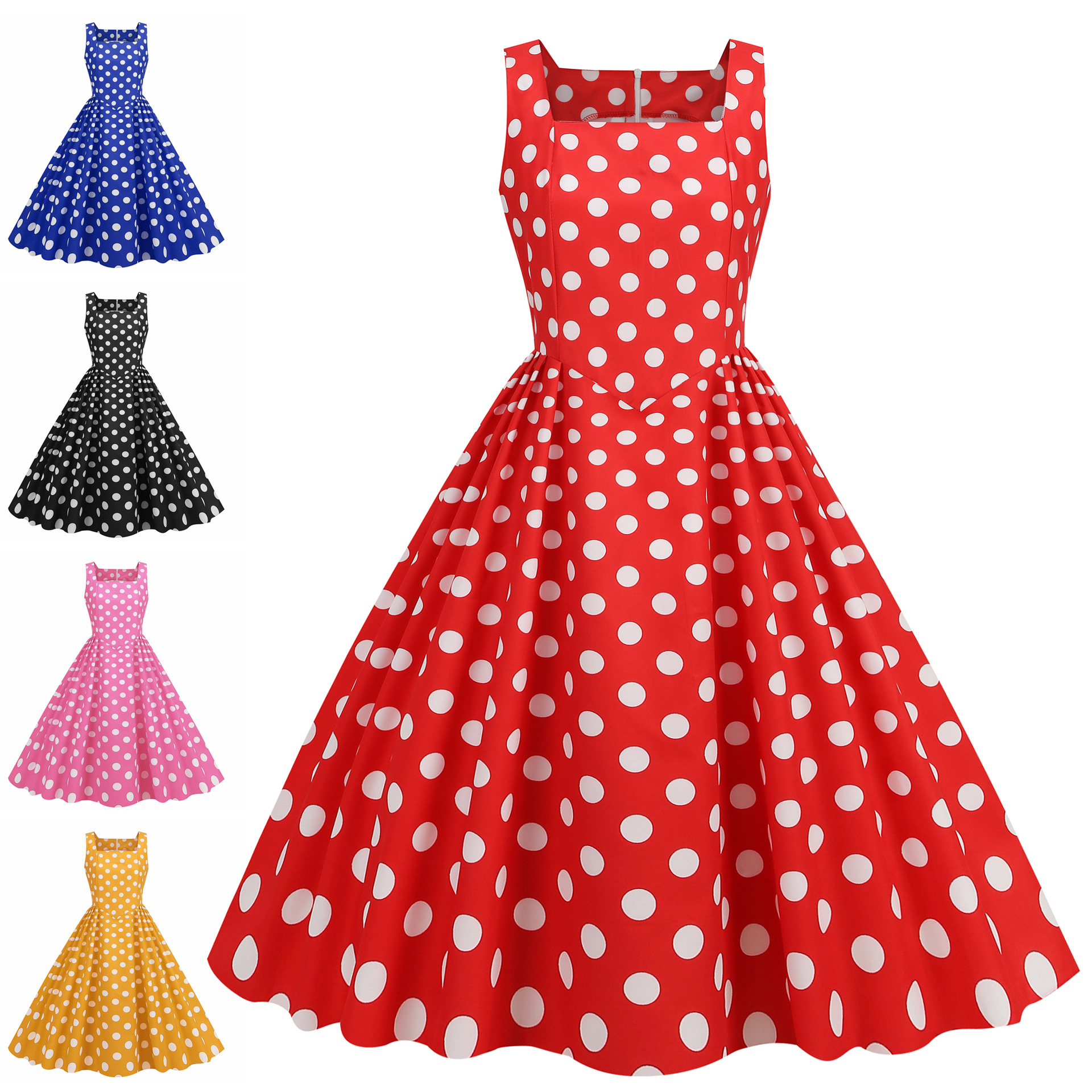 Sexy Polka Dot Print A-Line Ve – обзор и цена Summer Line Clothing Brand