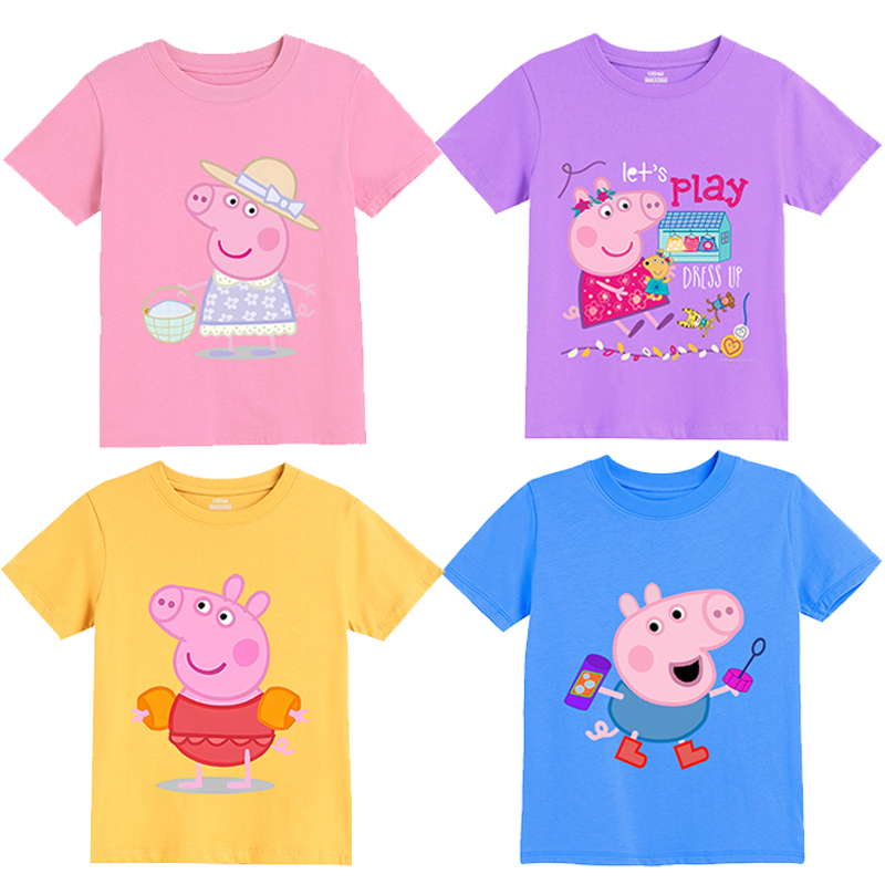 Peppas Pig Girl T Shirt George – обзор и цена Summer Clothing Kids Boys