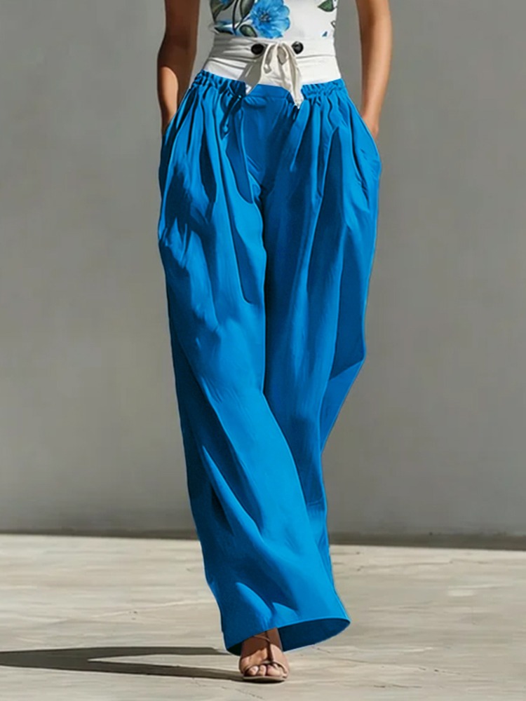 Yeezzi Women's Fashion Patchwo – обзор и цена Palazzo Pant Wide