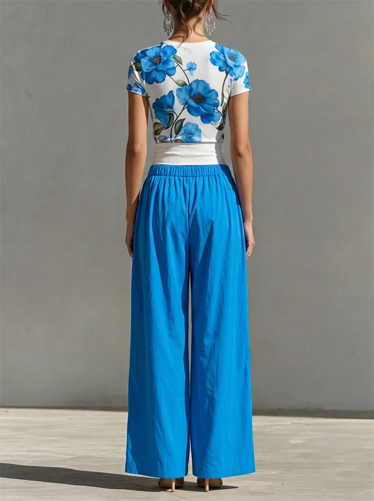 Yeezzi Women's Fashion Patchwo – обзор и цена Palazzo Pant Wide