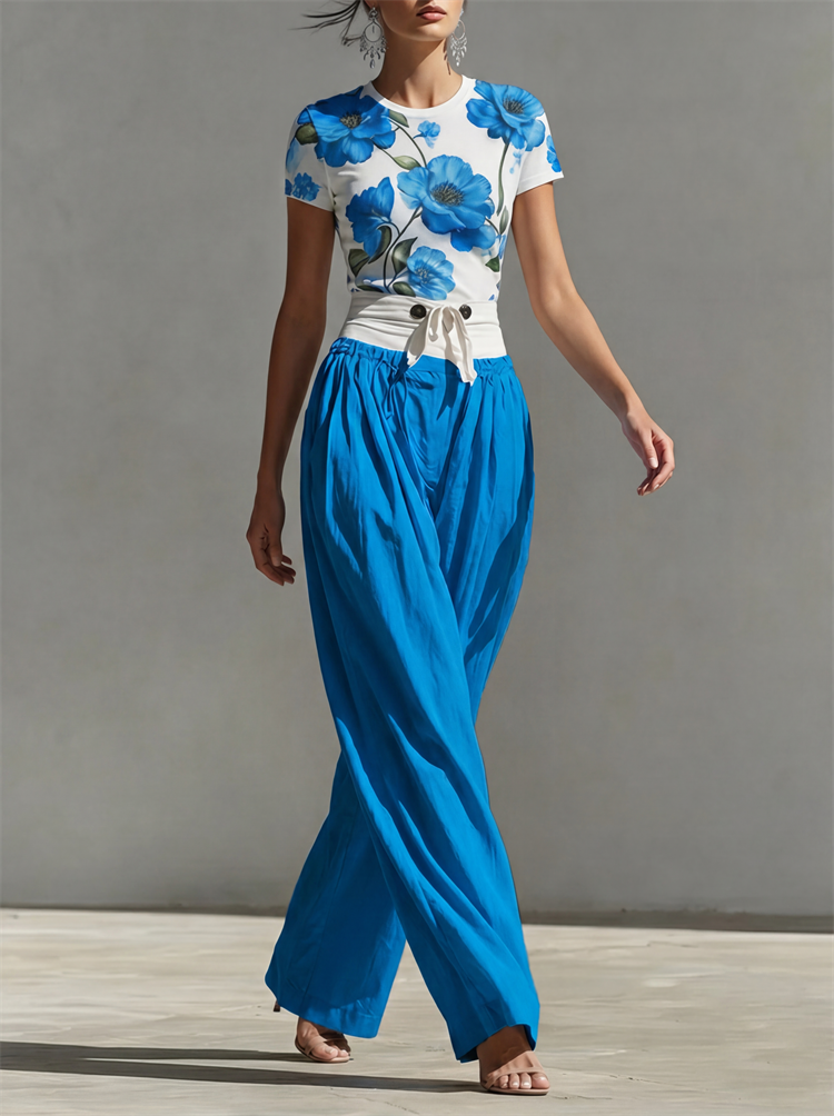 Yeezzi Women's Fashion Patchwo – обзор и цена Palazzo Pant Wide