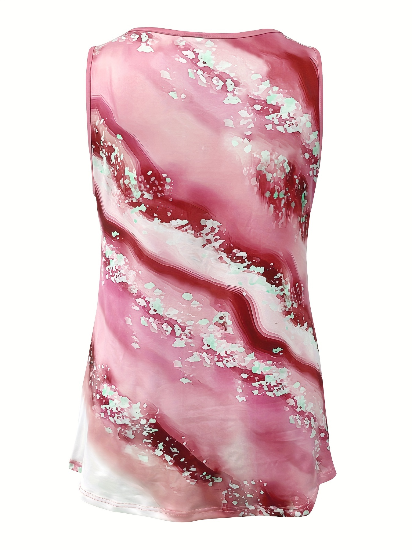 Plus Size Marble Print Tank To – обзор и цена Summer Upf Clothing