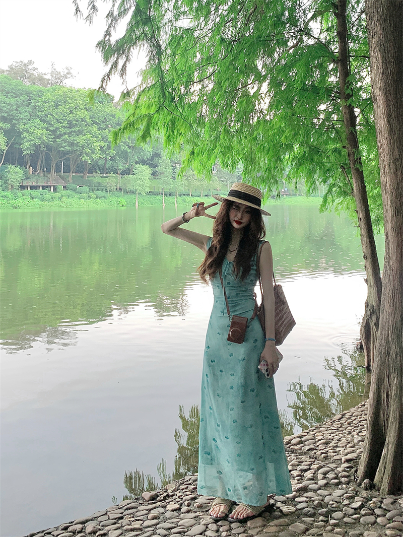 Floral Gradient A-Line Dress V – обзор и цена Summer Line Clothing Brand
