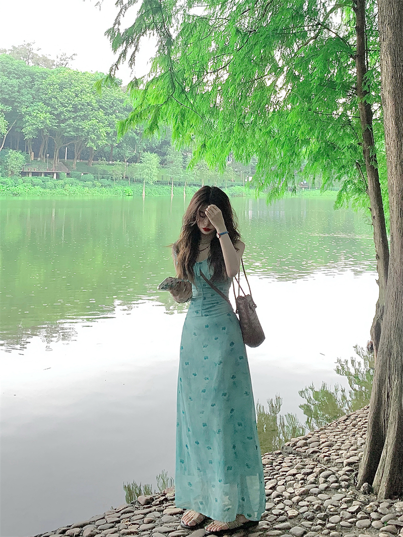Floral Gradient A-Line Dress V – обзор и цена Summer Line Clothing Brand