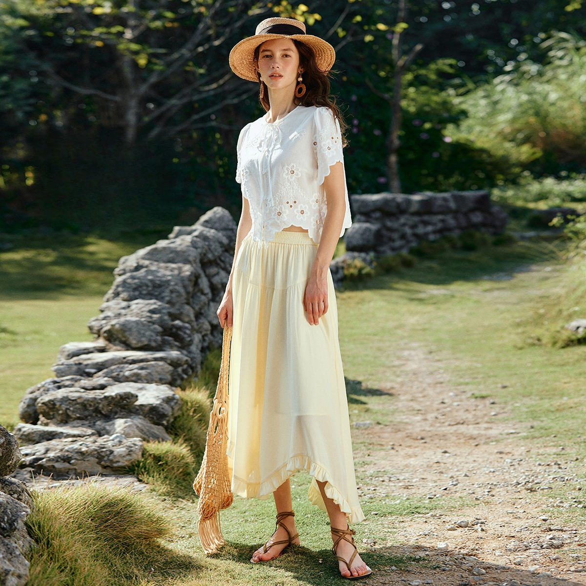 OLrain Women French Style Crop – обзор и цена Crop Blouse Linen