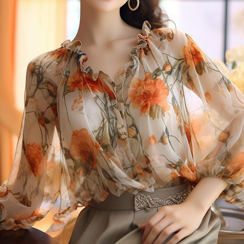 2024 Floral Tops Sweet Ladies  – обзор и цена Summer Clothing Young Women